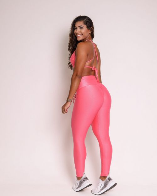 Conjunto Calça Legging Empina Compressão + Top Paula