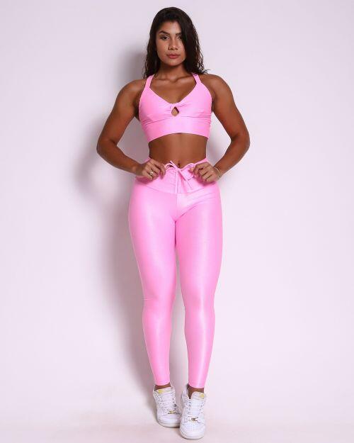 Conjunto Calça Legging Empina Compressão + Top Karol