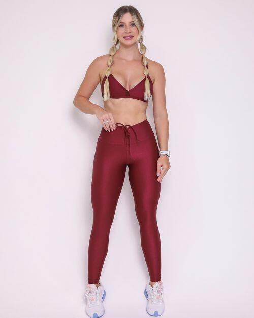 Conjunto Calça Legging Empina Compressão + Top Rafa