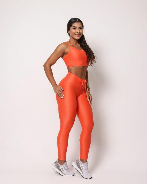 Conjunto Calça Legging Empina Compressão + Top Lari