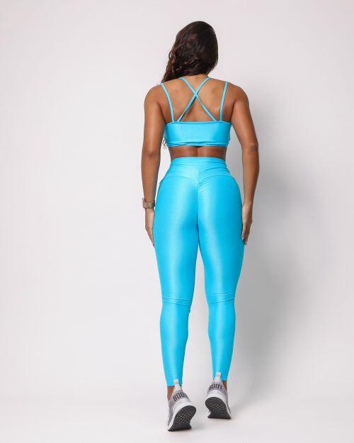 Conjunto Calça Legging Empina Compressão + Top Lari