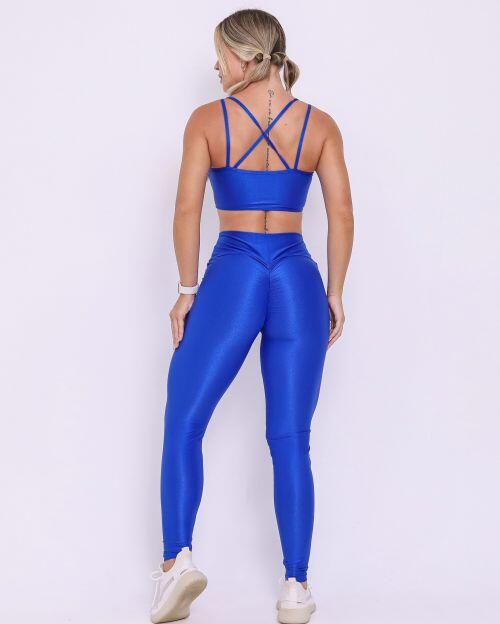 Conjunto Calça Legging Empina Compressão + Top Lari