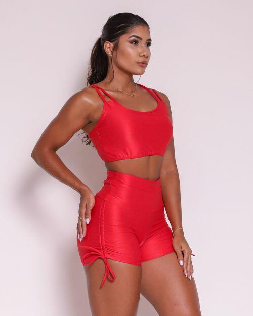 Conjunto Short Empina Cross Compressão + Top Lari
