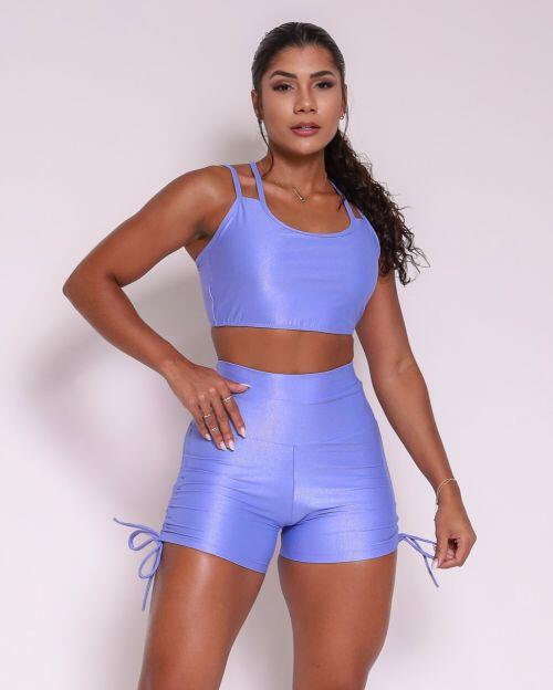 Conjunto Short Empina Cross Compressão + Top Lari