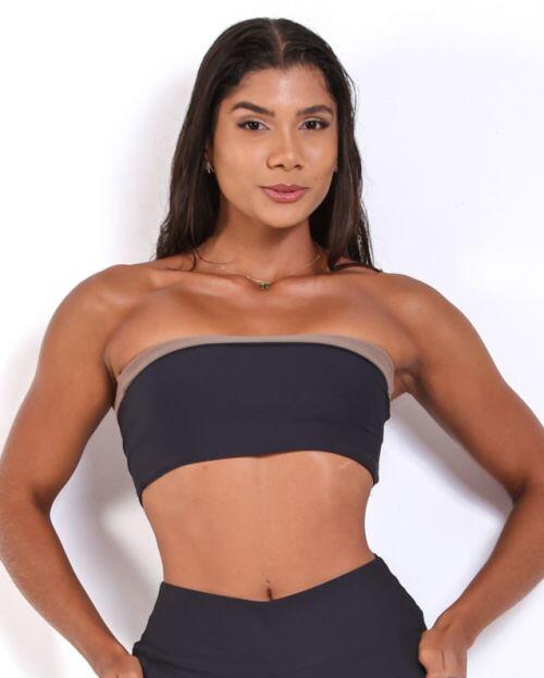 Top Faixa Dupla Face Light Bicolor