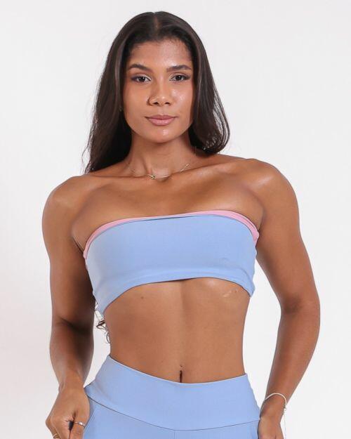 Top Faixa Dupla Face Light Bicolor