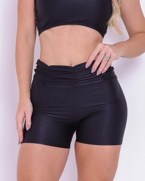 Short Básico Cós Franzido Compressão