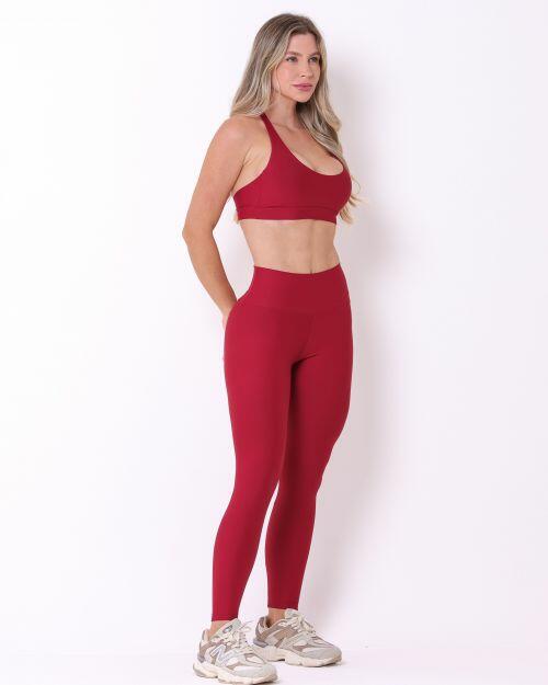 Conjunto Calça Legging Básica Light + Top Jhully
