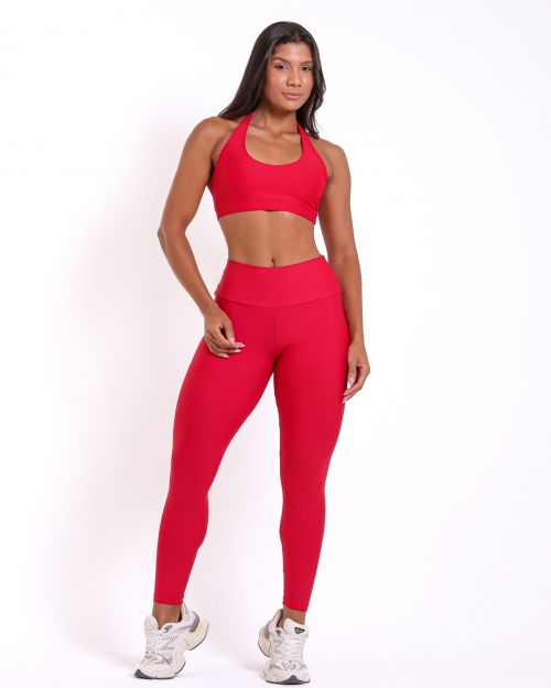 Conjunto Calça Legging Básica Light + Top Jhully