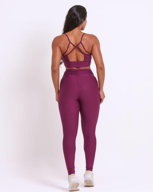 Conjunto Calça Básica Cós Franzido Light + Top Kelly