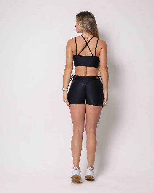 Conjunto Short Empina Ajuste Compress�o + Top Lari