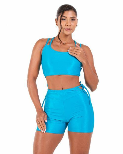 Conjunto Short Empina Ajuste Compress�o + Top Lari