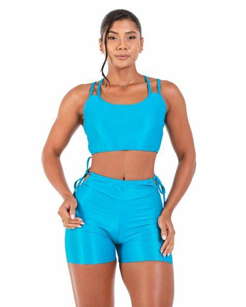 Conjunto Short Empina Ajuste Compress�o + Top Lari