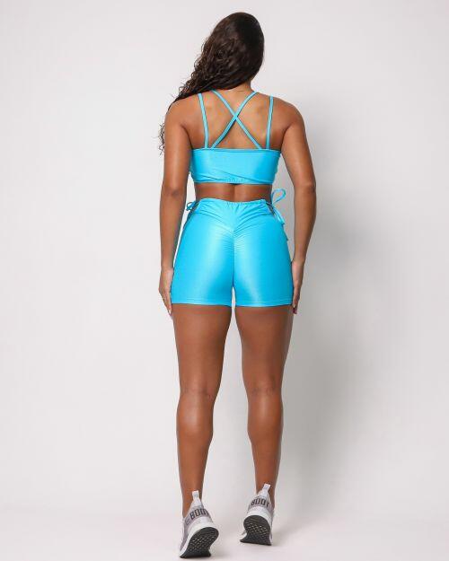 Conjunto Short Empina Ajuste Compress�o + Top Lari