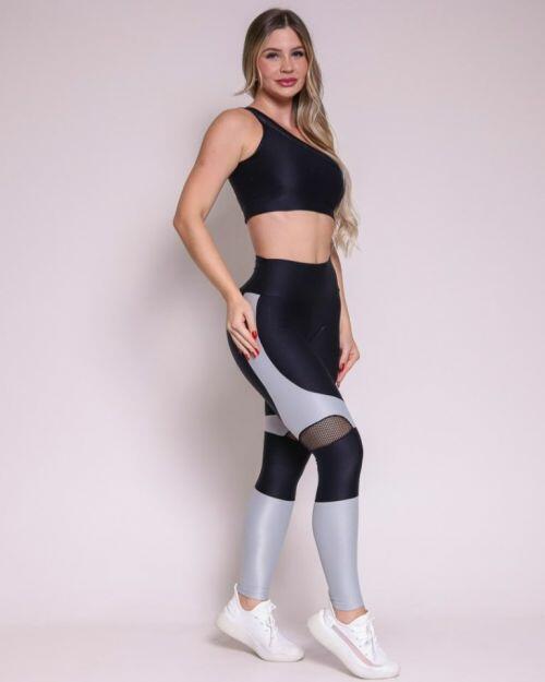 Conjunto Calça Legging Ana Compressão + Top Paloma