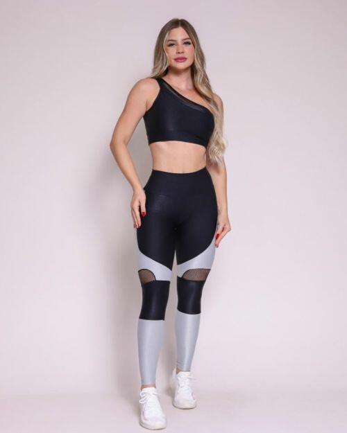 Conjunto Calça Legging Ana Compressão + Top Paloma