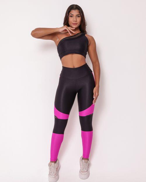 Conjunto Calça Legging Ana Compressão + Top Paloma