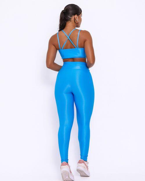 Conjunto Calça Legging Básica Compressão + Top Lari