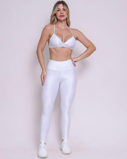 Conjunto Calça Legging Básica Compressão + Top Rafa
