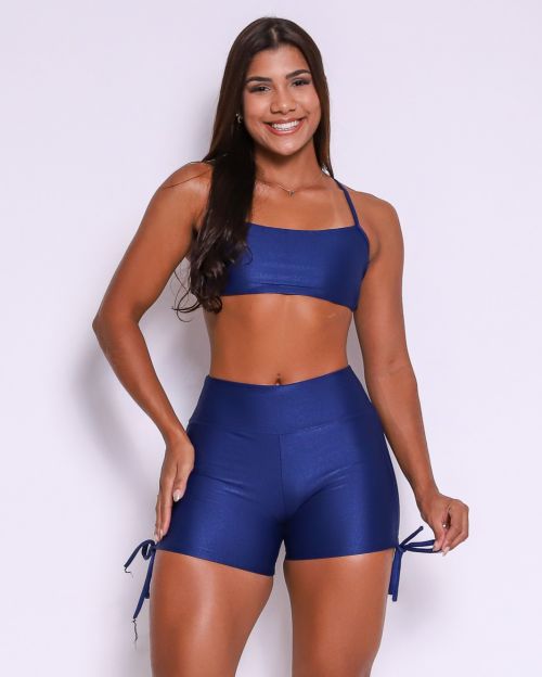 Conjunto Short Cross Compressão + Top Bianca