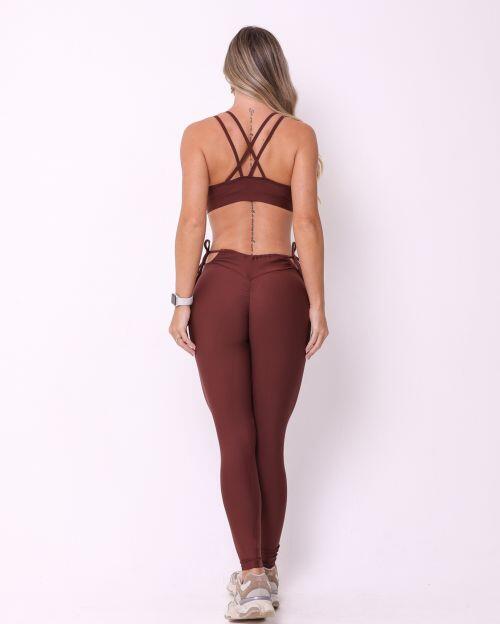 Conjunto Calça Empina Ajuste Light + Top Lu
