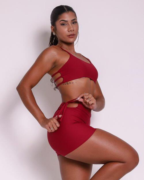 Conjunto Short Empina Ajuste Light + Top Aline