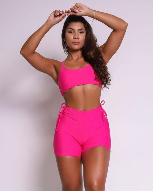 Conjunto Short Empina Ajuste Light + Top Aline