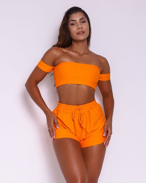 Conjunto Short Boxer Basic Light + Top Ciganinha