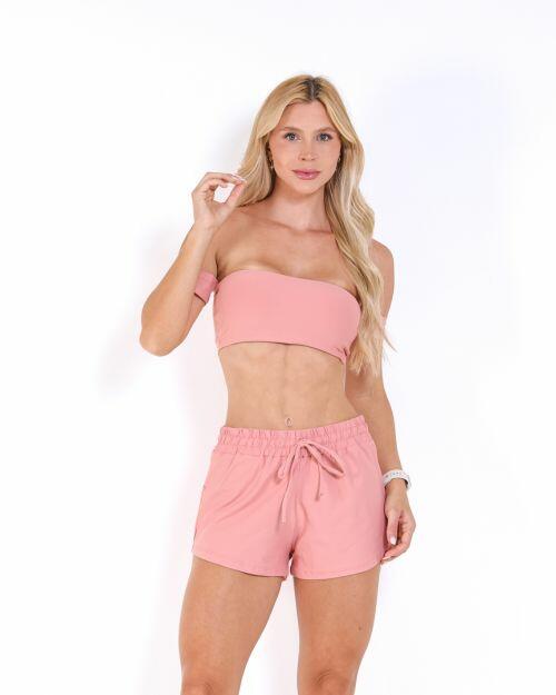 Conjunto Short Boxer Basic Light + Top Ciganinha