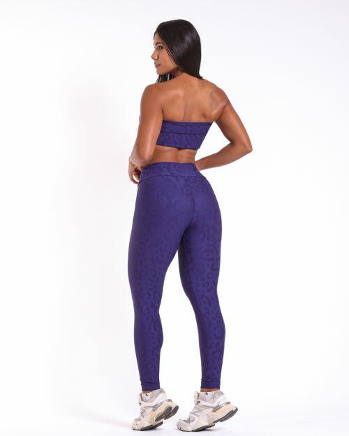 Conjunto Calça Básica New Onça Fit + Top Faixa