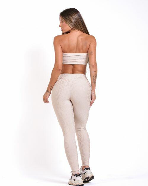Conjunto Calça Básica New Onça Fit + Top Faixa