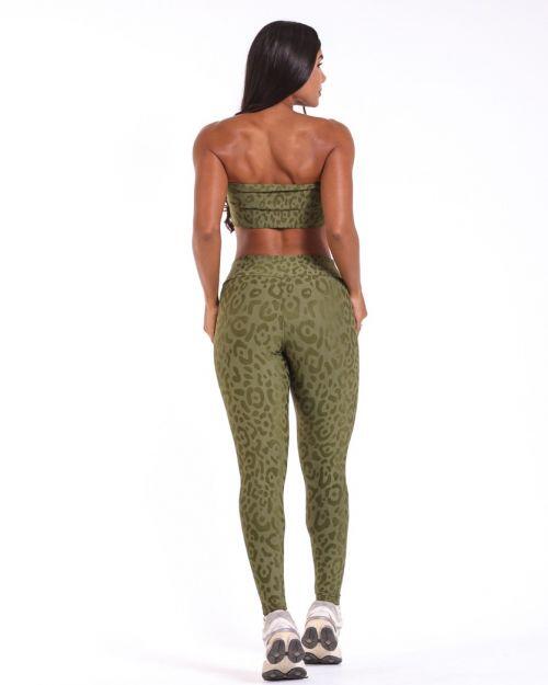Conjunto Calça Básica New Onça Fit + Top Faixa