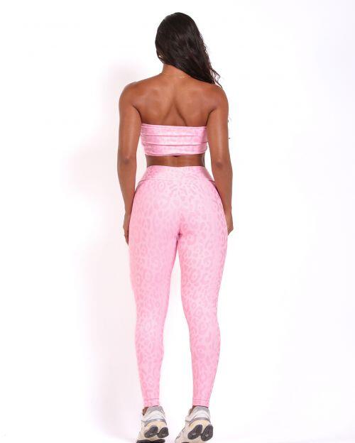 Conjunto Calça Básica New Onça Fit + Top Faixa