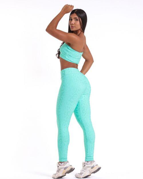 Conjunto Calça Básica New Onça Fit + Top Faixa