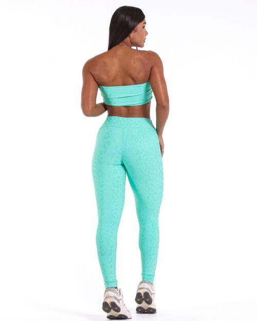 Conjunto Calça Básica New Onça Fit + Top Faixa