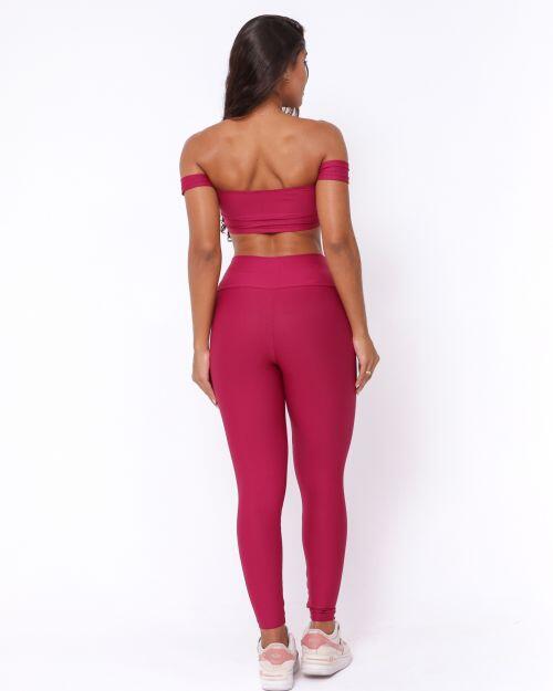 Conjunto Cal�a Legging B�sica Light + Top Ciganinha