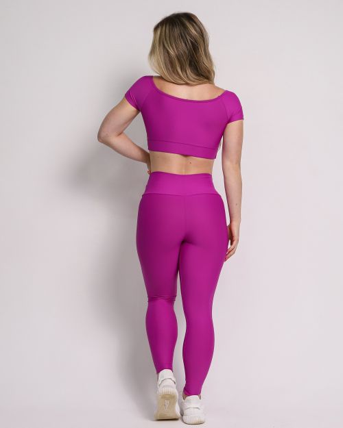 Conjunto Calça Legging Básica Light + Top Manguinha