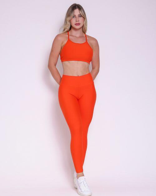 Conjunto Calça Legging Básica Light + Top Paula