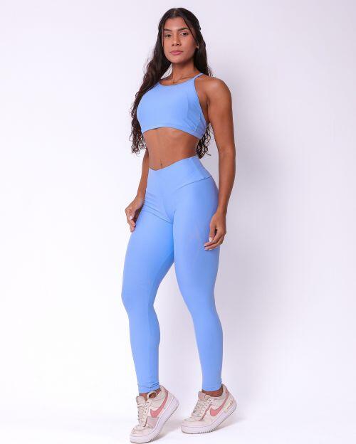 Conjunto Calça Legging Básica Light + Top Paula