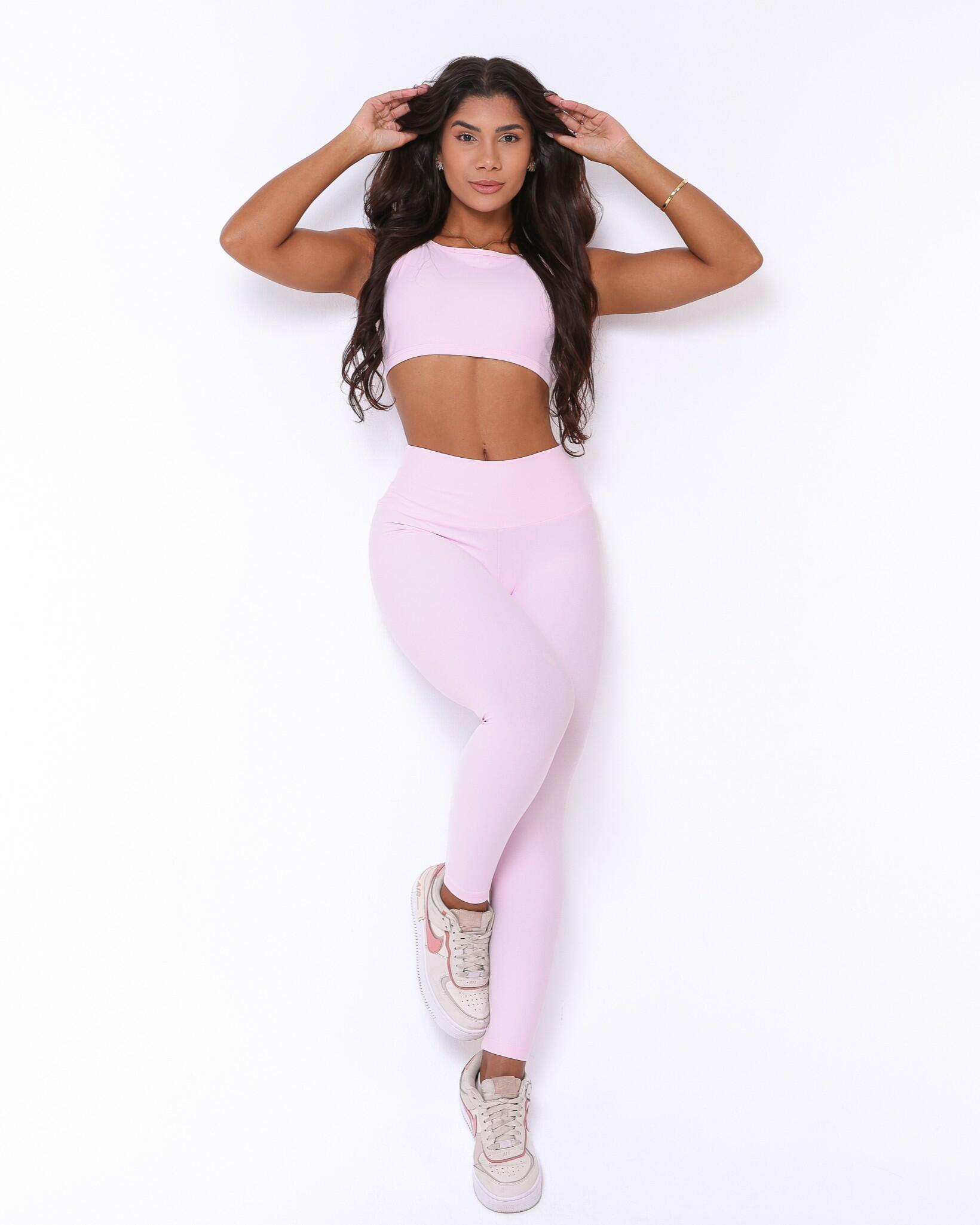 Conjunto Calça Legging Básica Light + Top Paula