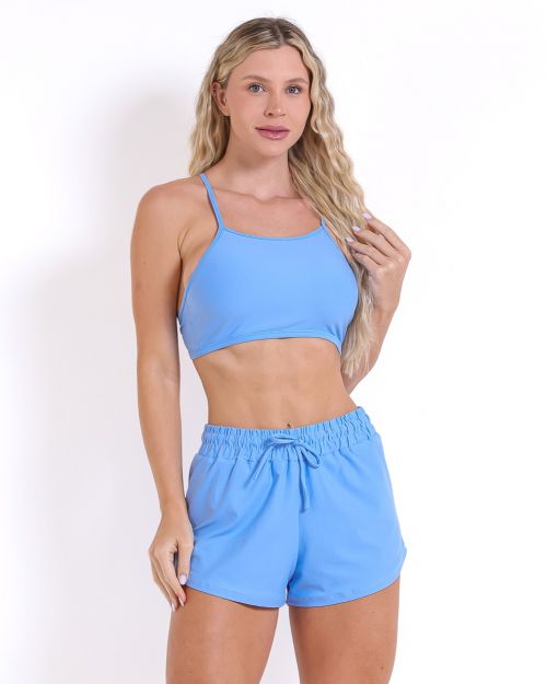 Conjunto Short Boxer Basic Light + Top Paula