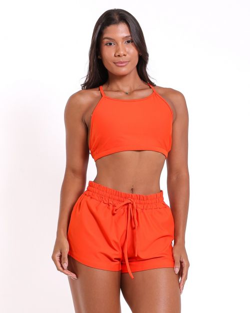 Conjunto Short Boxer Basic Light + Top Paula