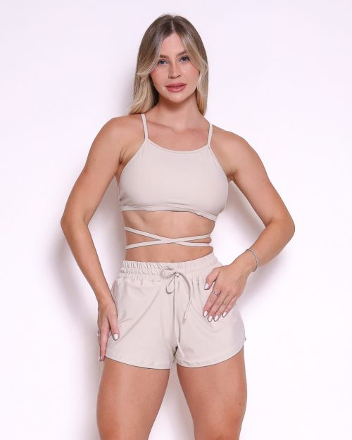 Conjunto Short Boxer Basic Light + Top Paula