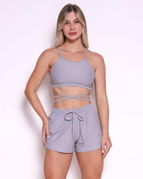 Conjunto Short Boxer Basic Light + Top Paula