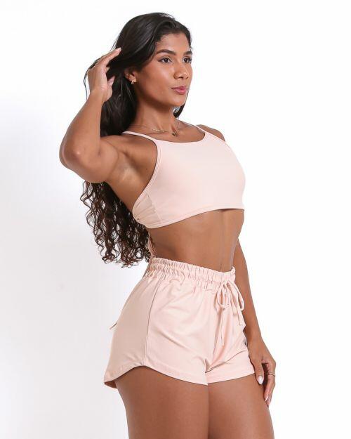 Conjunto Short Boxer Basic Light + Top Paula
