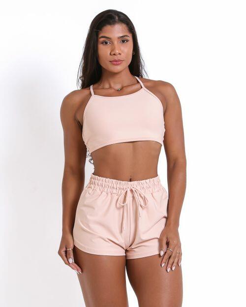Conjunto Short Boxer Basic Light + Top Paula