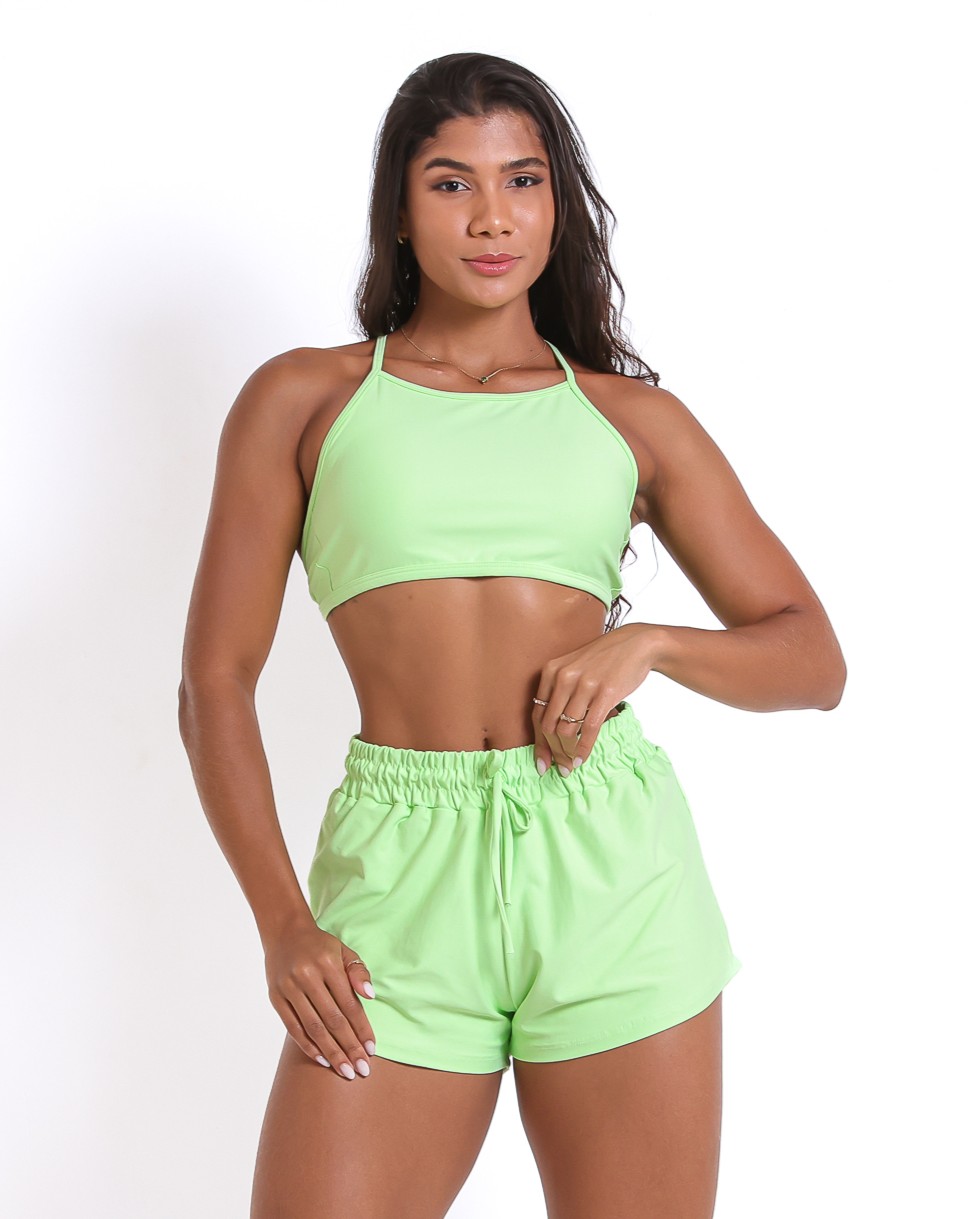 Conjunto Short Boxer Basic Light + Top Paula