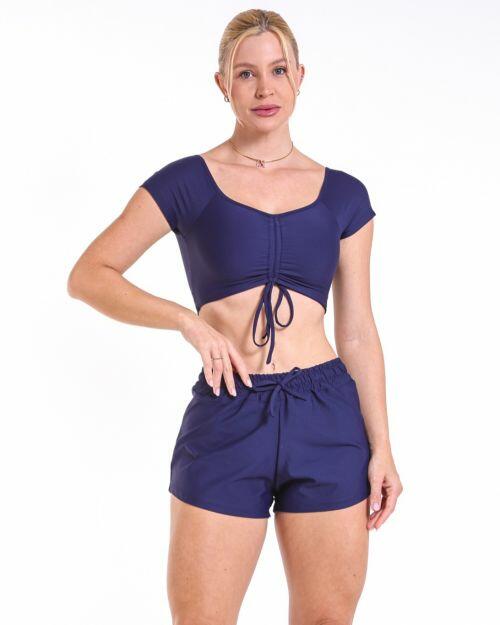 Conjunto Short Boxer Basic Light + Top Manguinha