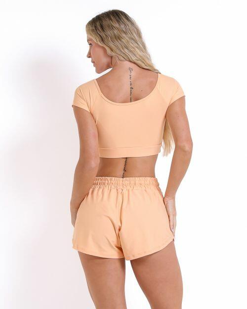 Conjunto Short Boxer Basic Light + Top Manguinha