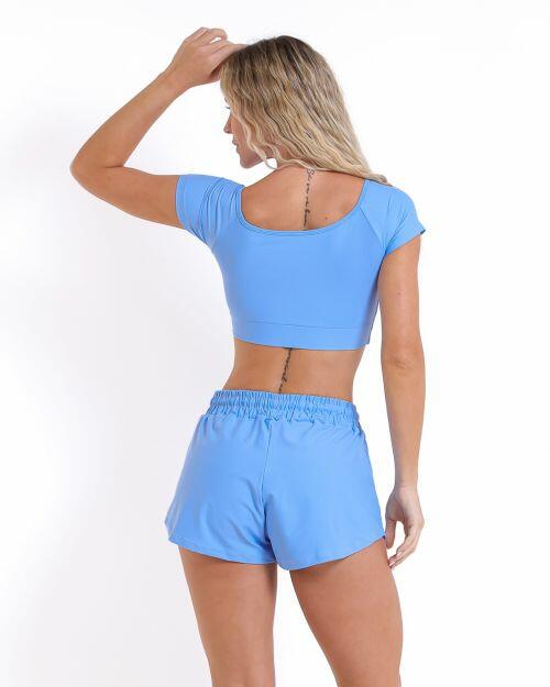 Conjunto Short Boxer Basic Light + Top Manguinha